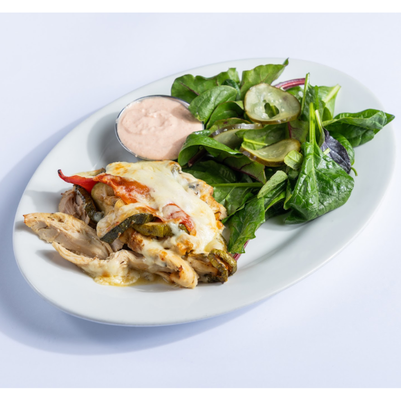 Pollo asado al limon al plato 