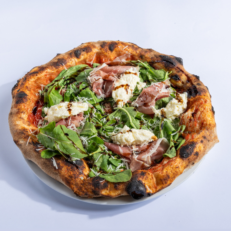 Pizza Prosciutto Di Parma y Burrata