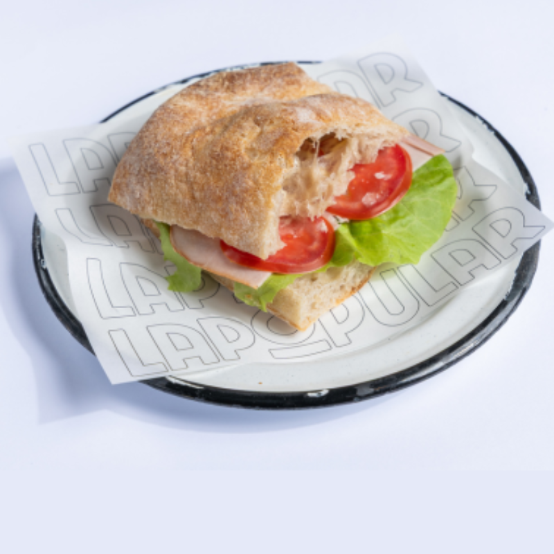 Ciabatta tomate jamón